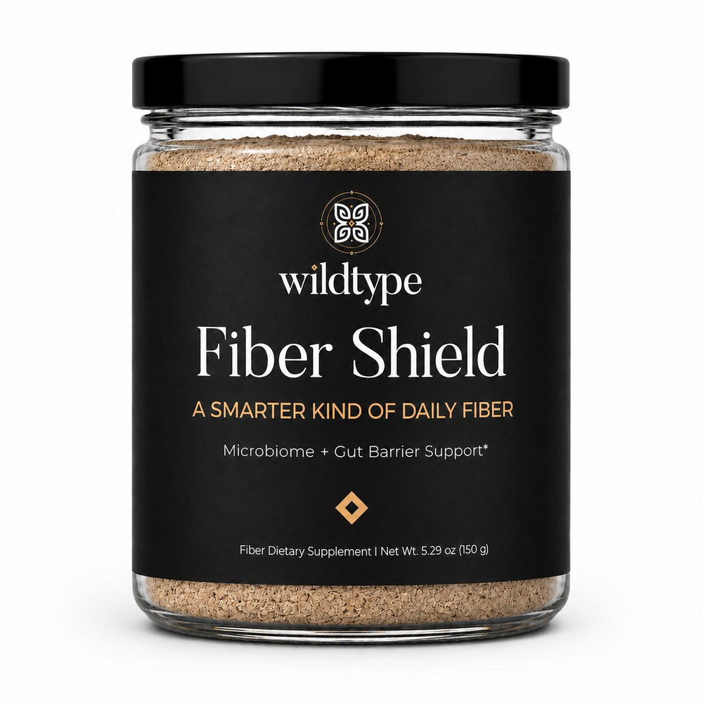 Fiber Shield: the powder jar, front label